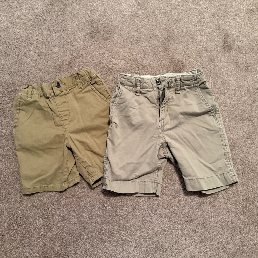 Boys khaki shorts 2 pairs
